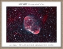 Crescent nebula NGC 6888 in bicolor